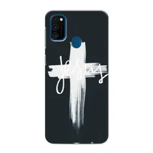 Чехол для Samsung Galaxy M30s (M307) (AlphaPrint) - (Христианские) (Иисус)