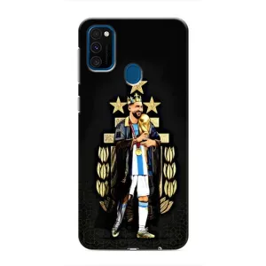 Чехлы для Samsung Galaxy M30s (M307) (Leo чемпион) (AlphaPrint) (Месси Король)