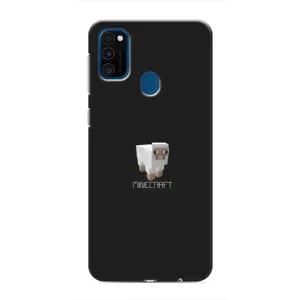 Чехол Майнкрафт на Samsung Galaxy M30s (M307) (AlphaPrint) Minecraft (Овечка Майнкрафт)