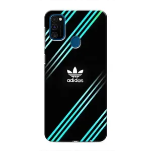 Чохли Адидас для Samsung Galaxy M31 (AlphaPrint) (Адідас з полосами)