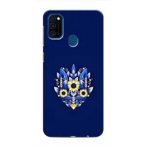 Чехлы для Samsung Galaxy M31  Укр. Символика (AlphaPrint) (Цветочный Герб)