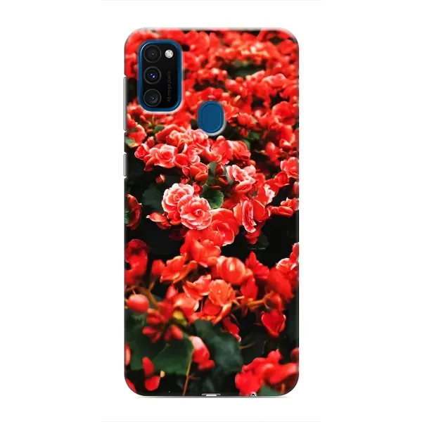 Чохол з принтом «Квіти червоні» для Samsung Galaxy M31 Чохол з принтом «Квіти червоні» для Samsung Galaxy M31