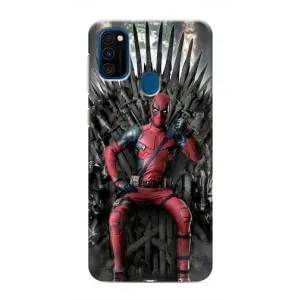 Чохол з принтом «Дедпул на троні» для Samsung Galaxy M31