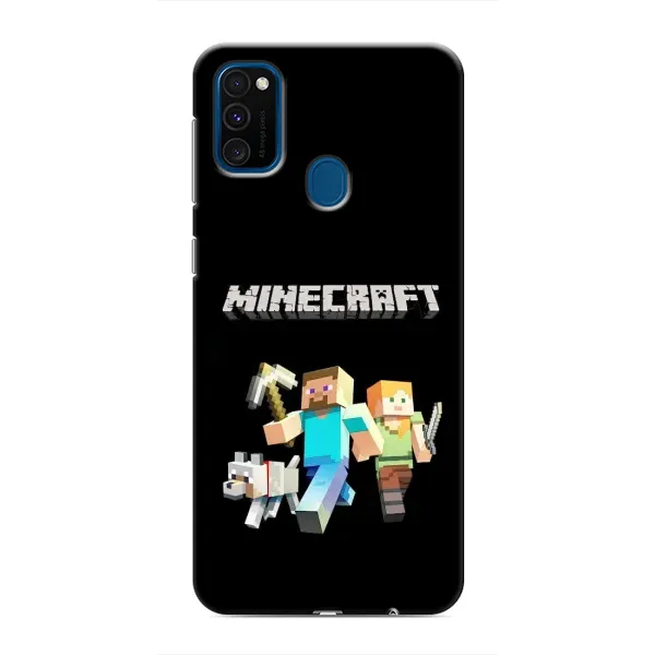 Чохол з принтом «герої Minecraft» для Samsung Galaxy M31