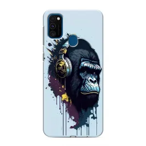 Чехол с принтом «Горилла в наушниках» для Samsung Galaxy M31