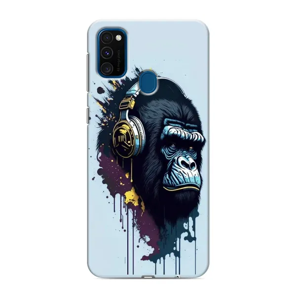 Чехол с принтом «Горилла в наушниках» для Samsung Galaxy M31 Чехол с принтом «Горилла в наушниках» для Samsung Galaxy M31