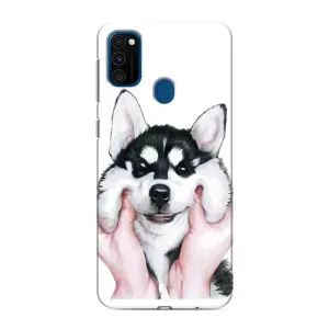 Чехол с Хаски для Samsung Galaxy M31 - (AlphaPrint)