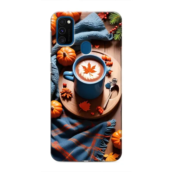Чохол з принтом «Кава і гарбузики» для Samsung Galaxy M31