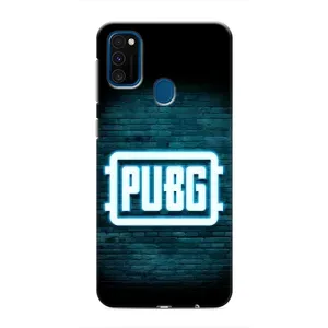 Чехол PUBG для Самсунг М31 (AlphaPrint) (Лого PUBG)