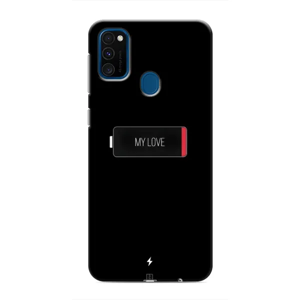 Чохол з принтом «Love battery» для Samsung Galaxy M31 Чохол з принтом «Love battery» для Samsung Galaxy M31