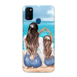 Чехол с печатью для Samsung Galaxy M31 - (Мама с ребенком) (AlphaPrint)