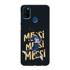 Чехлы для Samsung Galaxy M31 (Leo чемпион) (AlphaPrint) (Messi ПСЖ)