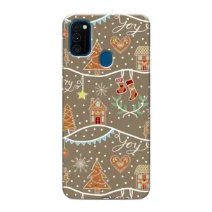Новорічні, Святкові Чохли для Samsung Galaxy M31 - 2024 год (Новорічні пряники)