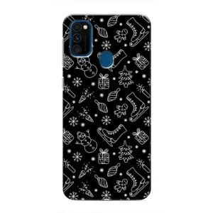Новорічні, Святкові Чохли для Samsung Galaxy M31 - 2024 год (Новорічний фон)