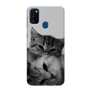 Чехол с рисунком кот на Samsung Galaxy M31 (Пара котов)