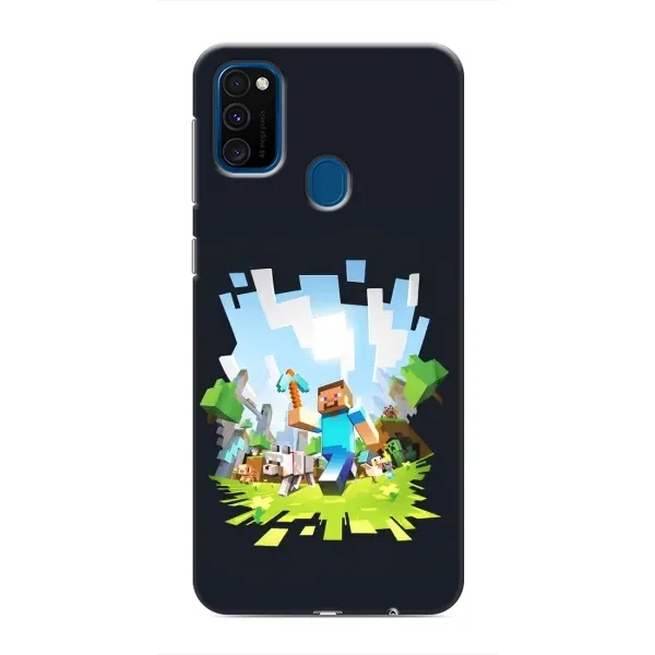 Чохол з принтом «персонажі Minecraft» для Samsung Galaxy M31