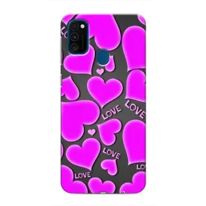 Чехлы для любимой на Самсунг Галаксі М31 (VPrint) (Pink hearts)