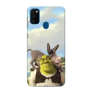 Чохол з мультфільмом Шрек на Samsung Galaxy M31 (Шрек та Осел)