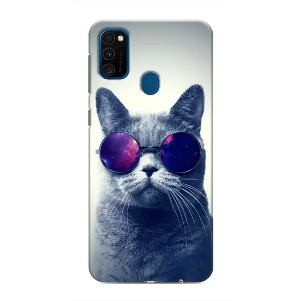 Чехол с принтом «Стильный кот» для Samsung Galaxy M31 Чехол с принтом «Стильный кот» для Samsung Galaxy M31