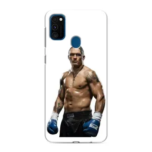 Чохол з картинкою Олександр Усик для Samsung Galaxy M31 (Усик на білому)