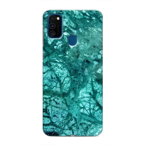 Чохол з принтом «Зелений мрамор» для Samsung Galaxy M31