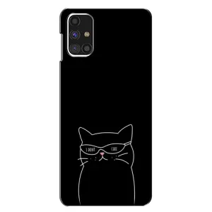 Чохол з малюнком кіт на Samsung Galaxy M31s (Байдужий кіт)