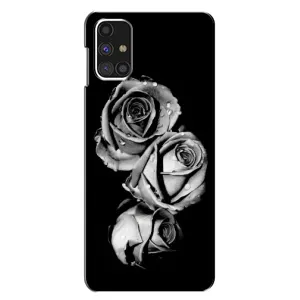 Чохол з картинкою (Стильні) Самсунг Галаксi M31с - (AlphaPrint) (Чорна троянда)