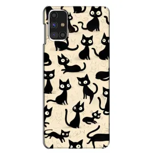 Чохол з малюнком кіт на Samsung Galaxy M31s (Чорні коти)