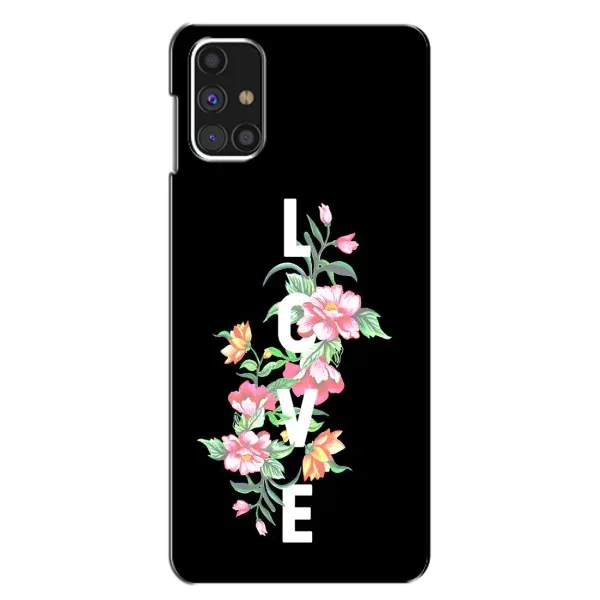 Чехол с принтом «Цветы LOVE» для Samsung Galaxy M31s Чехол с принтом «Цветы LOVE» для Samsung Galaxy M31s