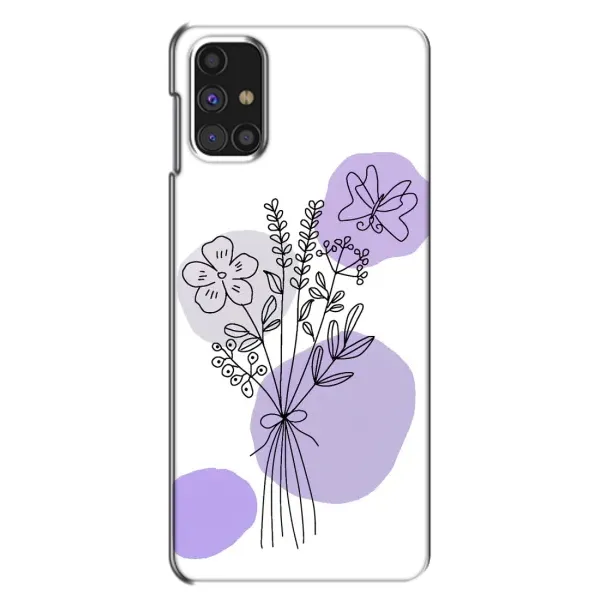 Чехол с принтом «Букет фиолетовая абстракция» для Samsung Galaxy M31s Чехол с принтом «Букет фиолетовая абстракция» для Samsung Galaxy M31s