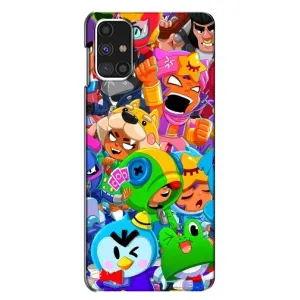 Чехол для Samsung Galaxy M31s Бравл Старс (VPrint) (Герої Бравл Старс)