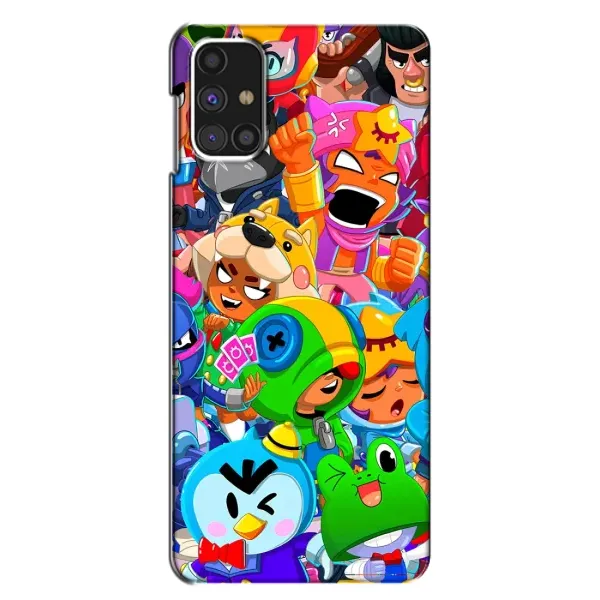 Чехол с принтом «герои Бравл Старс» для Samsung Galaxy M31s