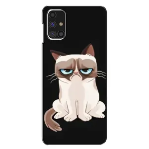 Чохол з принтом для Samsung Galaxy M31s (AlphaPrint) Модні коти (Сумний кіт)