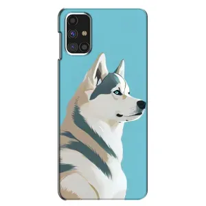 Чохол з Хаскі Samsung Galaxy M31s - (AlphaPrint) (Хаскі арт)