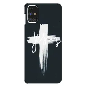 Чехол для Samsung Galaxy M31s (AlphaPrint) - (Христианские) (Иисус)