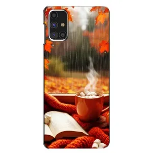 Чохол з унікальним дизайном 'Осінь з кавою' для Samsung Galaxy M31s (Кава і дощ)