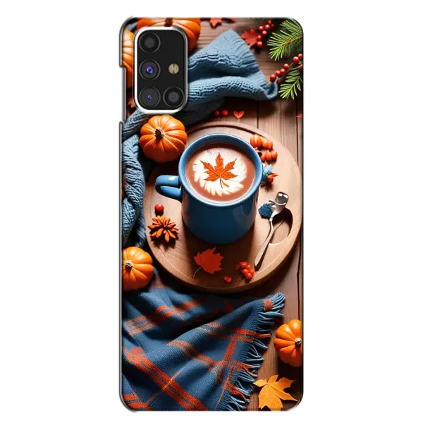 Чохол з принтом «Кава і гарбузики» для Samsung Galaxy M31s