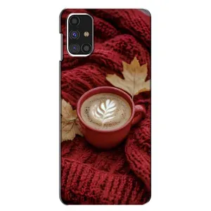 Чохол з унікальним дизайном 'Осінь з кавою' для Samsung Galaxy M31s (Кава на ковдрі)