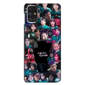 Чохол Гра в кальмара для Samsung Galaxy M31s (Колаж Гра кальмара)