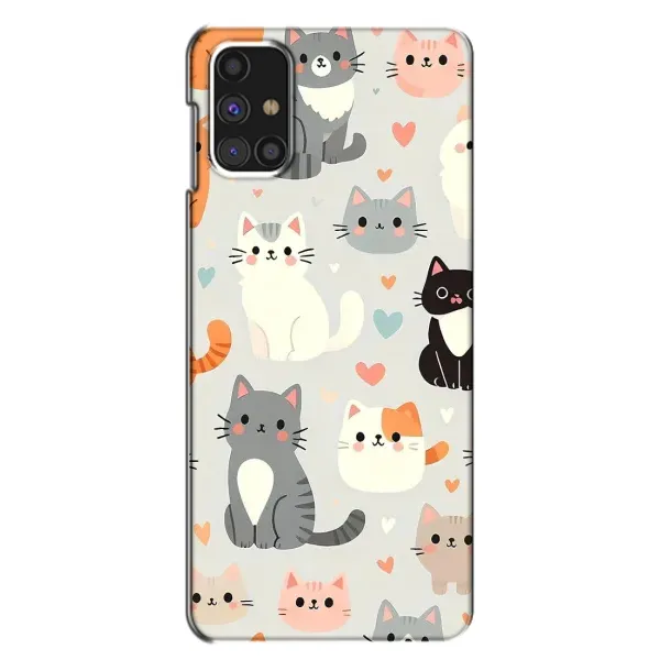 Чохол з принтом «Колаж котів» для Samsung Galaxy M31s