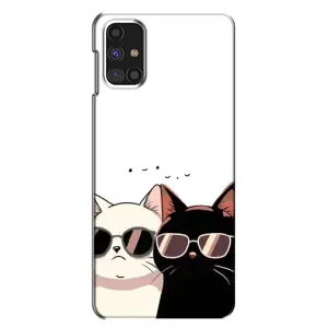 Чохол з малюнком кіт на Samsung Galaxy M31s (Коти в окулярах)