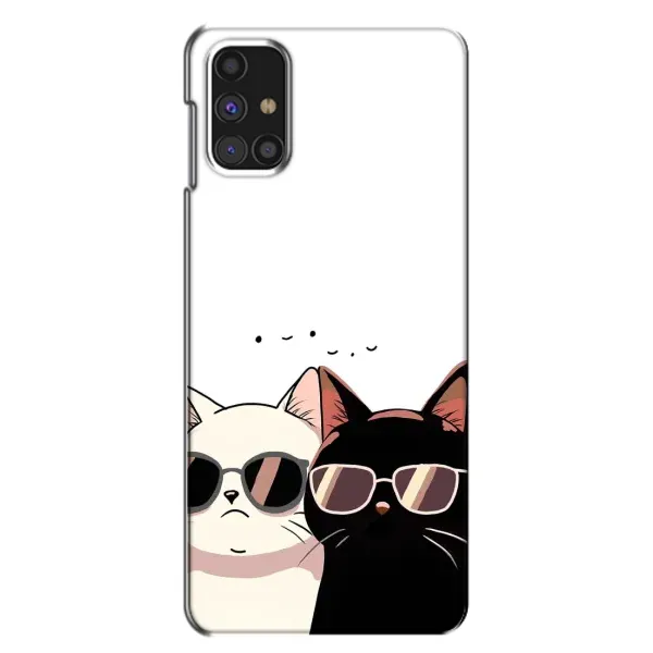 Чохол з принтом «Коти в окулярах» для Samsung Galaxy M31s