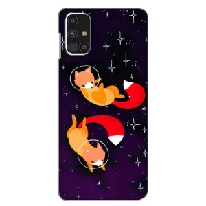 Чохли з картинкою Лисичка для Samsung Galaxy M31s (VPrint) (Лисички космонавти)
