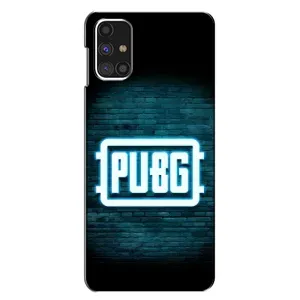Чехол PUBG для Самсунг М31с (AlphaPrint) (Лого PUBG)