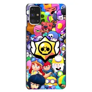 Чехол для Samsung Galaxy M31s Бравл Старс (VPrint) (Лого Brawl Stars)
