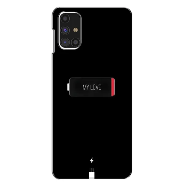 Чехол с принтом «Love battery» для Samsung Galaxy M31s Чехол с принтом «Love battery» для Samsung Galaxy M31s