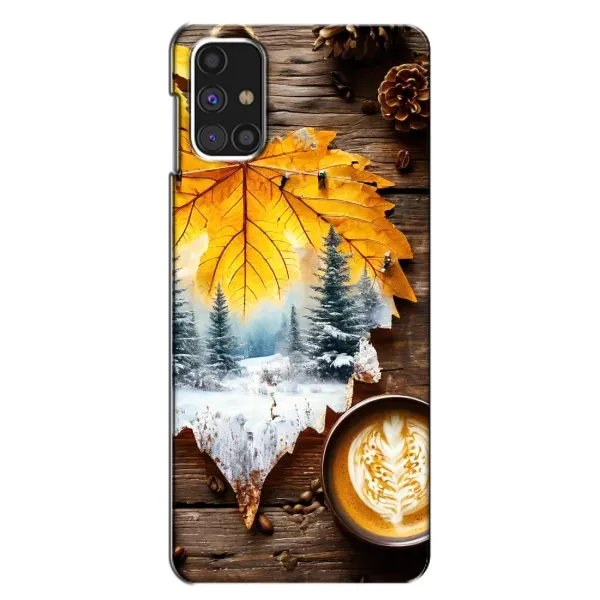 Чохол з принтом «Осінньо-зимова кава» для Samsung Galaxy M31s