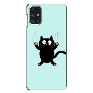 Чохол з принтом для Samsung Galaxy M31s (AlphaPrint) Модні коти (Падаючий кіт)