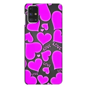 Чехлы для любимой на Самсунг Галаксi M31с (VPrint) (Pink hearts)