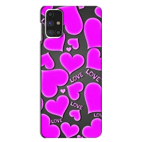 Чехол с принтом «Pink hearts» для Samsung Galaxy M31s Чехол с принтом «Pink hearts» для Samsung Galaxy M31s